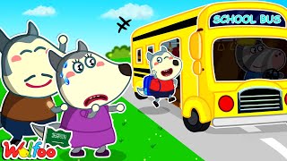 أمي وأبي، أستطيع الذهاب وحدي! 🎒💪 شاهدوا Wolfoo يكبر @wolfooinarabic
