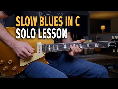 Slow Blues Solo Lesson in C with TAB