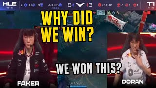 NOT EVEN T1 FAKER KNOWS WHY - T1 vs HLE Highlights with Voice Comms Translated