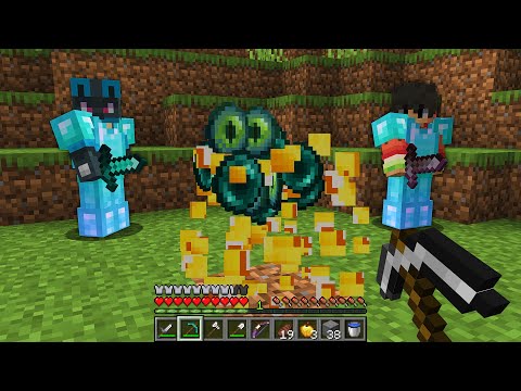 Minecraft Manhunt mais il y'a des LuckyBlocks