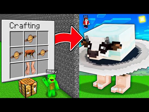 JJ and Mikey Cheated With //CREATE in Italian Brainrot Animals Building Battle in Minecraft - Maizen