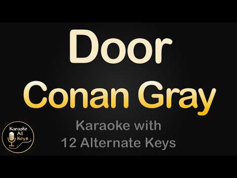 Conan Gray – Door Karaoke Instrumental Lower Higher Female & Original Key