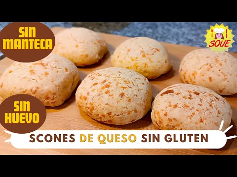 Los más ricos y SALUDABLES SCONES DE QUESO 🧀 SIN gluten, SIN huevo, SIN manteca FÁCIL ECONÓMICO 💰