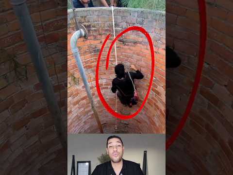 يغامر من أجل إنقاد حمامة في البأر