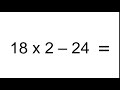 Order of Operations and Basic Arithmetic