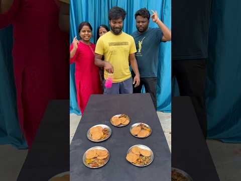 Eating Kachodi Challenge with Family #familygame