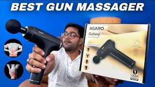 AGARO Galaxy Gun Massager Review - Deep Tissue Relief, 4 Heads, 6 Speeds, Rechargeable 💆‍♂️