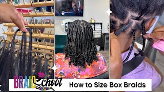 How to Make Your Box Braids All the Same Size Using the Rule of 3 | Braid School
