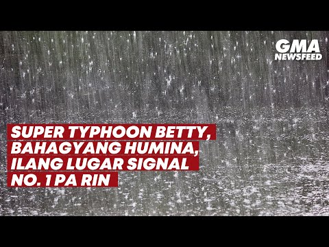 Super Typhoon Betty, Bahagyang Humina Ayon Sa PAGASA | GMA News Feed ...