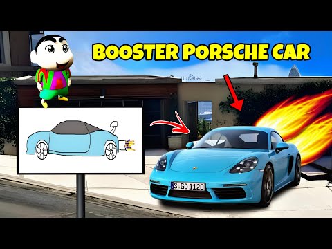 GTA 5 : FRANKLIN AND SHINCHAN DRAW THE FASTEST BOOSTER SUPER CAR 😯 WITH HELP OF MAGICAL PAINTING