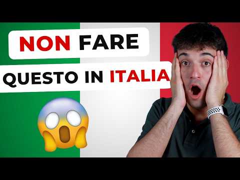 😱 SHOCK CULTURALI in Italia durante il tuo viaggio