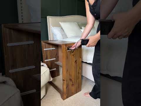 DIY Hidden Nightstand Outlet Hack