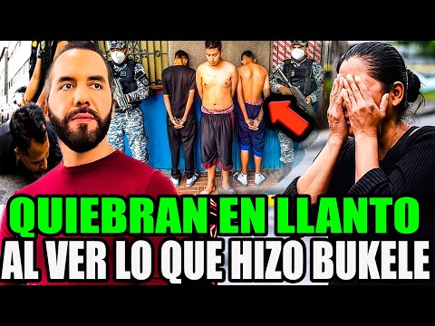 DIOS MÍO ¡SALVADOREÑOS QUIEBRAN EN LLANTO! AL VER COMO BUKELE ANIQUILA A LOS PANDILLEROS😱