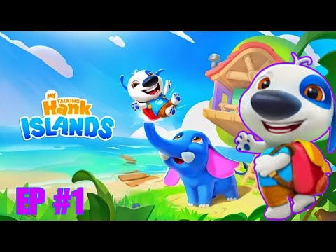 happy with hank EP 1|My Talking hank island #viral #cute