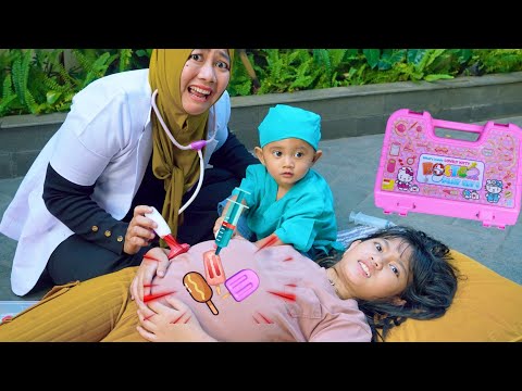 PERUT KU BUNCIT SAKIT 🤕 BANYAK ES KRIM - MAIN DOKTER DOKTERAN