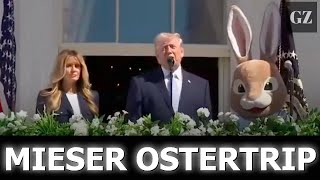 Trump droht Iran – neben dem Osterhasen