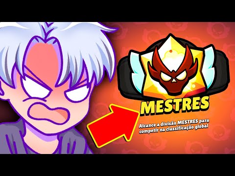 Em busca do MESTRE no RANQUEADO (Passando raiva)! BRAWL STARS AO VIVO