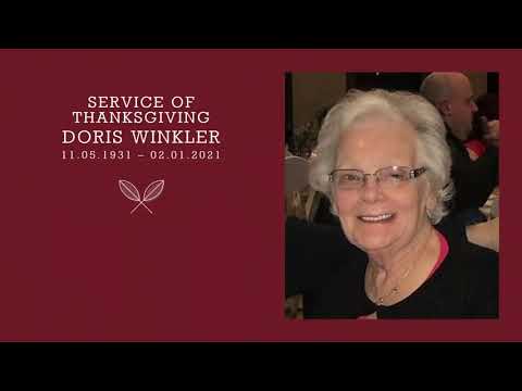 Service of Thanksgiving - Doris Winkler