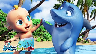 Bayi Hiu + Roda di Bus | Baby Shark duu duu - Lagu Anak Anak | LooLoo Indonesia