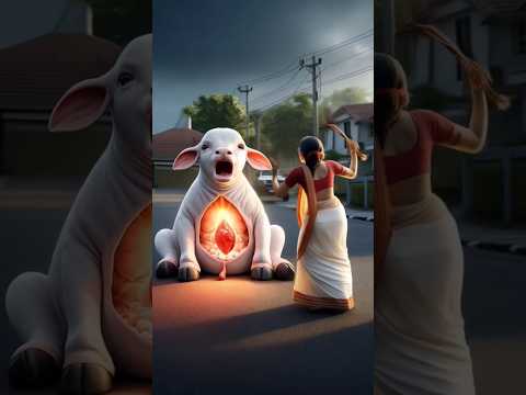 Greedy Woman Operates Innocent Cow for a Diamond She Threw Away | #dimond #hearttouching #shorts