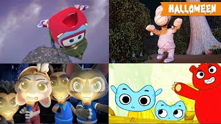 Desene de Halloween în Română 🎃 Trenulețele, Ham Miau, Kit și  Kate, 10 Prieteni👻 HeyKids