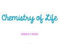 Exploring the Chemistry of Life in Biology Basics