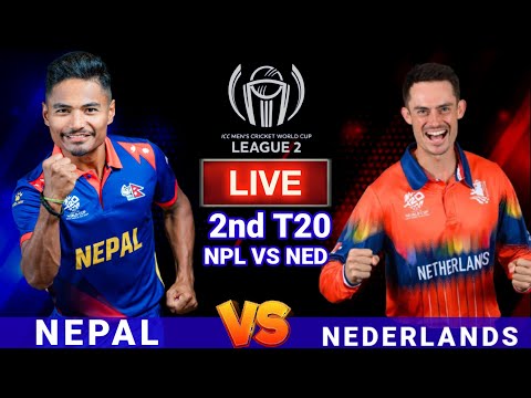 🔴Live: Nepal vs Nederlands, 2nd Match - Live Score & Commentary | NED vs NEP Live | NEP vs NED Live