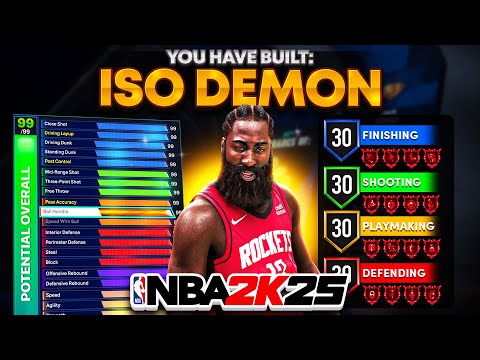 THIS 6'6 META ISO BUILD IS DOMINATING NBA 2K25! DEMIGOD POINT GUARD BUILD! Best Build 2k25