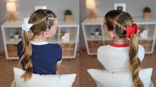 2 peinados súper fáciles y rápidos para la escuela / 2 super easy school hairstyle tutorial 