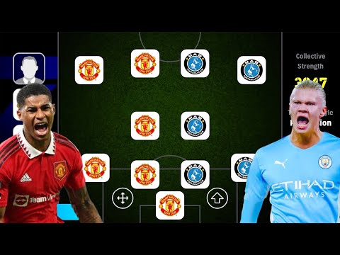 MAN UNITED X MAN CITY! 😱😱 BEST SPECIAL SQUAD BUILDER!! EFOOTBALL 2025 MOBILE