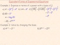 Exponential Equations and Powers