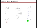 Exponent Rules and Simplification