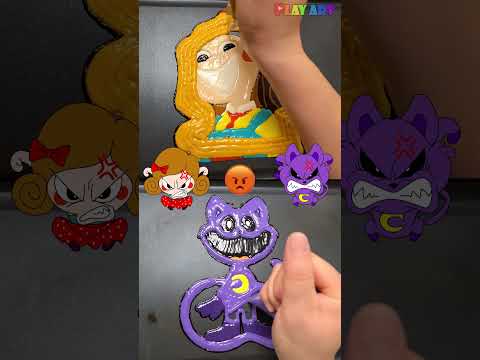 Poppy Playtime Chapter 3 : Miss Delight VS Catnap Pancake art challenge (Smiling Critters) #shorts