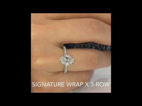 2 ct Oval Diamond with Three-Row Band