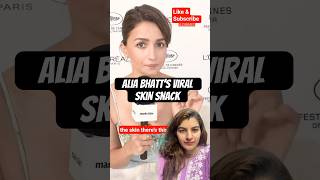 Is Alia Bhatt’s Viral Skin Snack Actually Healthy? | Cannes Wellness Trend Explained #shorts