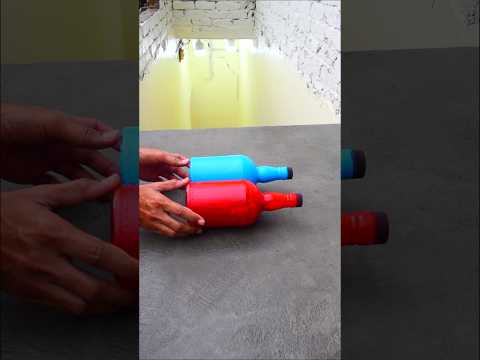 Red VS Blue Breaking glass bottle โ ๏ธ๐ฅ Crushing Crunchy & Soft Things #shorts #asmr #satisfying
