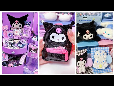 Kuromi Stationery haul 💜💜Sanrio cute stuff unboxing   #cindyasmr