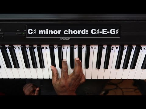 How to Play the C Sharp Minor Chord on Piano (C#m, C# minor)