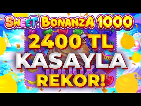 SWEET BONANZA 1000 YENİ OYUN 🍭| 2400 TL KASAYLA DÜNYA REKORU 🍭SLOT OYUNLARI TAKTİK VURGUN 🍭