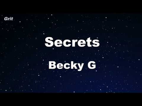 Secrets – Becky G Karaoke 【No Guide Melody】 Instrumental