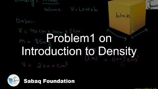 Problem on Introduction to Density