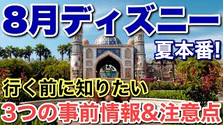 2025.8月ディズニーどうなる？事前に知っておきたい予定&必須情報！