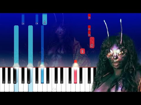 SZA - Kitchen (Piano Tutorial)