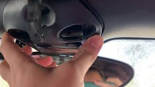 Replace dome light or sun visor light on a 987 Porsche Boxster