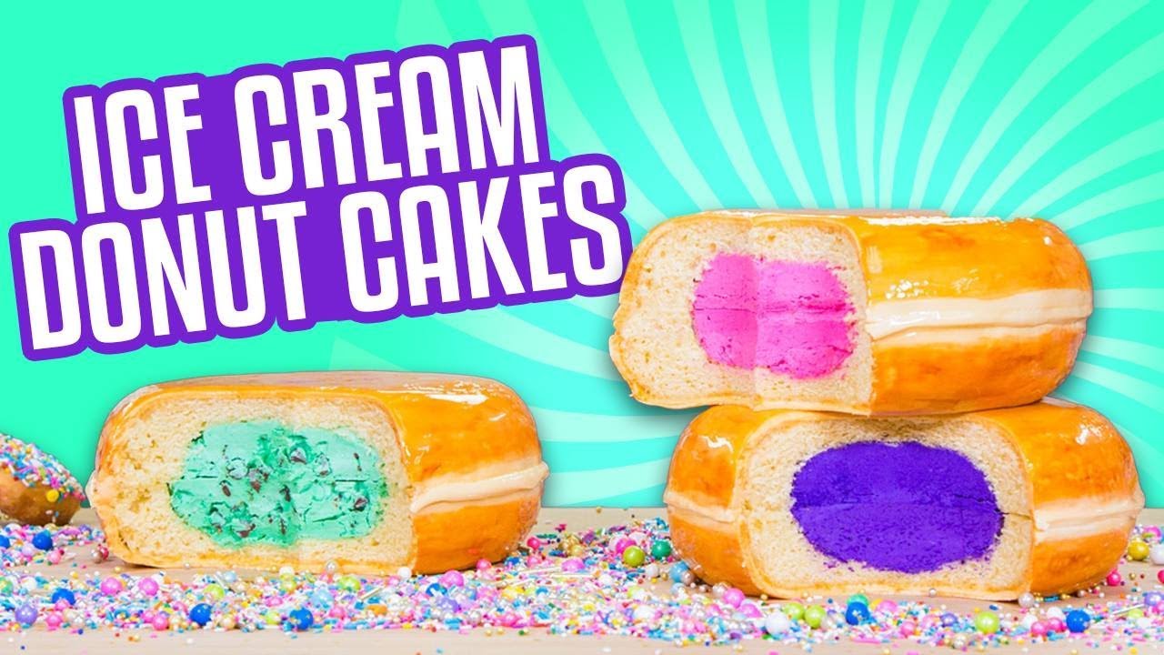3 Flavors Ice Cream Donut CAKES! How To Cake It