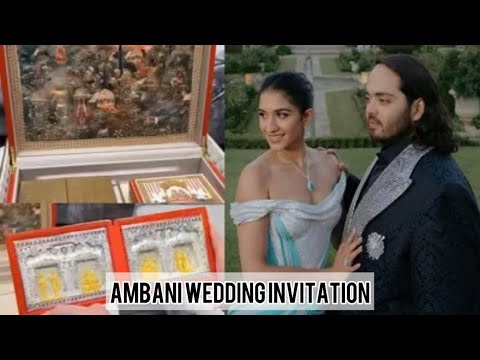 Anant Ambani and Radhika Merchant Luxury Wedding Invitation Card | Ambani Wedding | Invitation Card