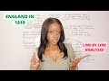 Analysis of Shelley's 'England in 1819'