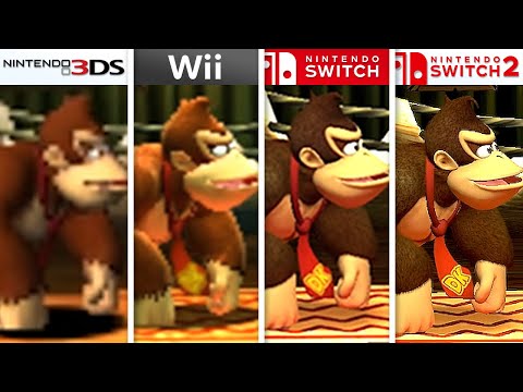 Donkey Kong Country Returns | 3DS vs Wii vs Switch vs Switch 2 | 4K Full Graphics Comparison