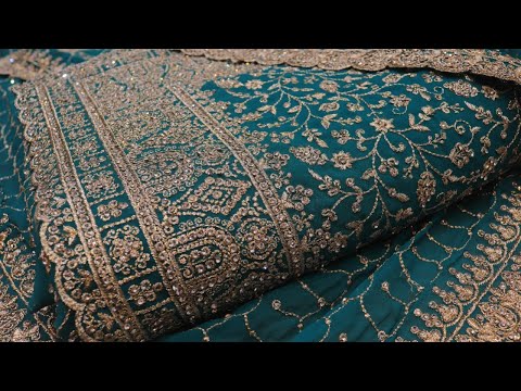 ARNG-3366 "The Cerulean Blue" Vol 18 Premium Designer Saree||Georgette ||Crystals||Zari Embroidery