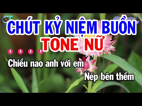 Karaoke Chút Kỷ Niệm Buồn Tone Nữ ( Am ) Nhạc Sống Đồng Sen